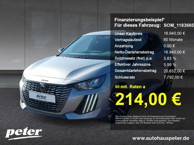 Peugeot 208 22.600 km 16.940 € Erfurt 99086
