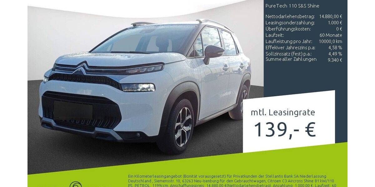 Citroen C3 Aircross 15.692 km 13.489 &euro; Bocholt 46395