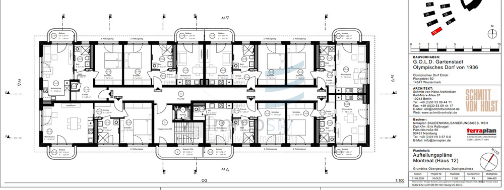 Etagenwohnung Wustermark Elstal - 2 Zimmer, 40 m&sup2;, 219.000&euro; | Angebot:25727569