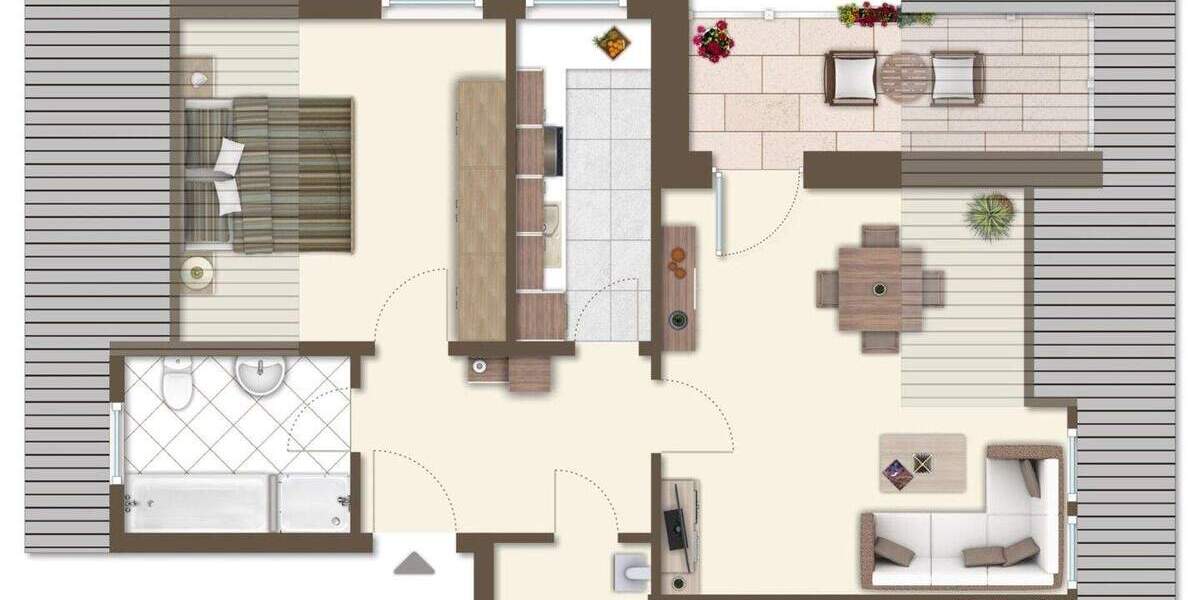 Etagenwohnung Medebach - 2 Zimmer, 54 m&sup2;, 79.000&euro; | Angebot:25664464