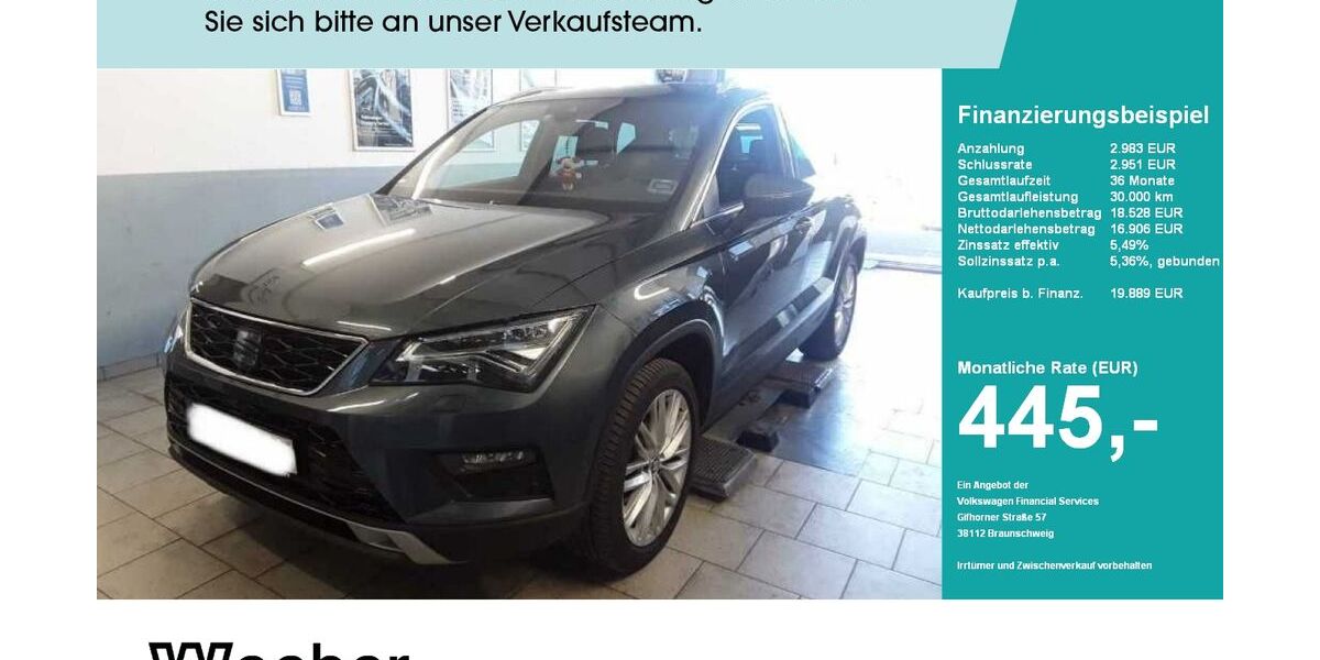 Seat Ateca 115.679 km 19.889 &euro; Calw 75365