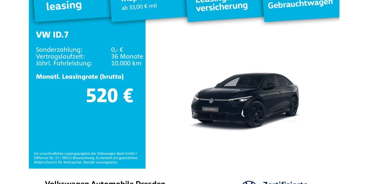 VW ID.7 12.394 km 52.490 € Dresden 01169
