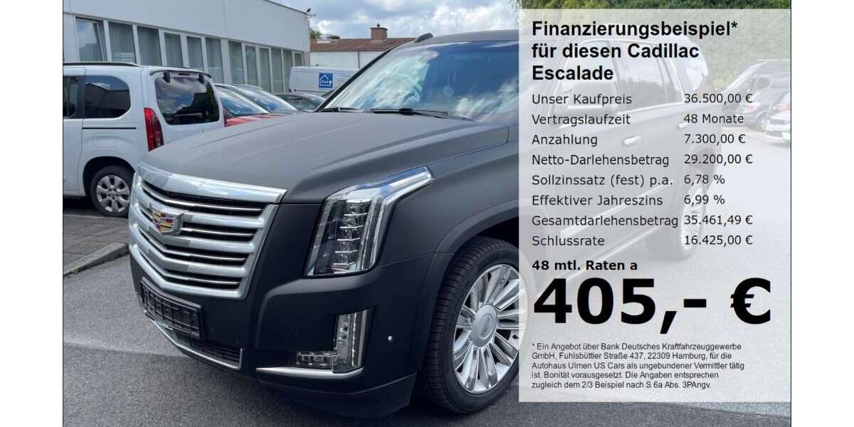 Cadillac Escalade 161.000 km 36.500 € Düsseldorf 40231