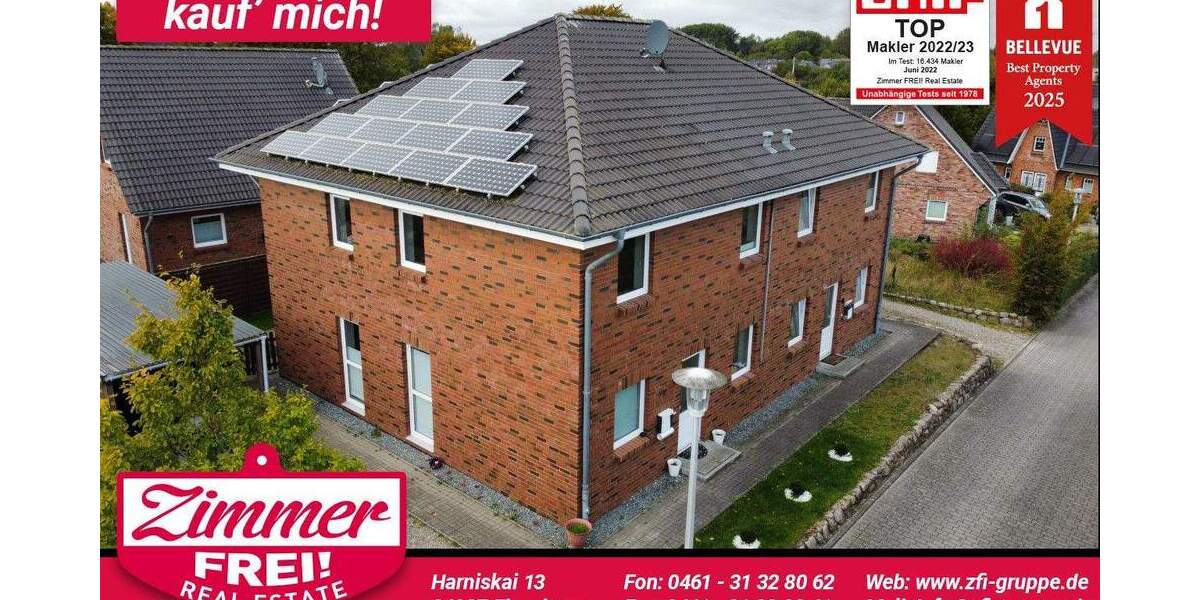 Doppelhaushälfte Flensburg Tarup - 4 Zimmer, 120 m&sup2;, 399.500&euro; | Angebot:23127475