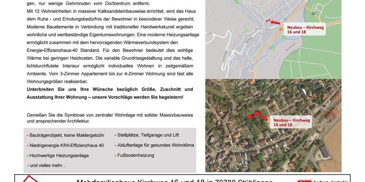 Etagenwohnung Stühlingen - 3 Zimmer, 87 m&sup2;, 374.100&euro; | Angebot:25799901