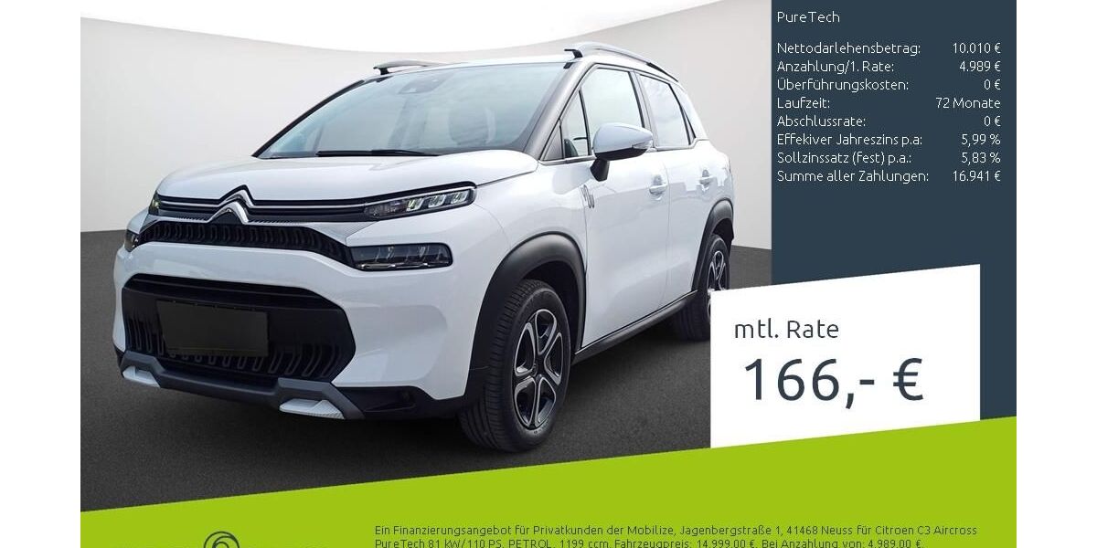 Citroen C3 Aircross 7.943 km 14.999 &euro; Stuhr 28816
