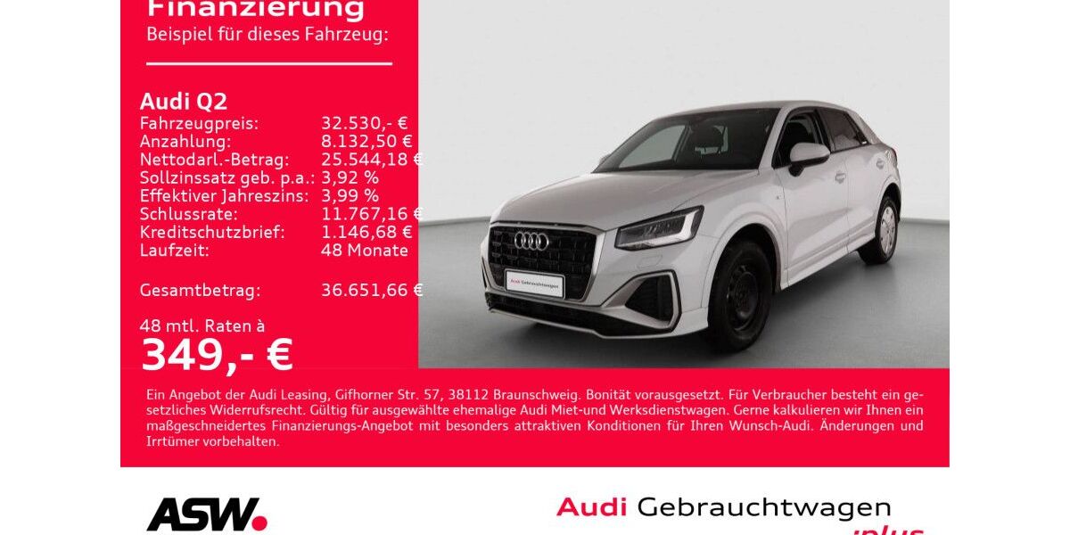 Audi Q2 18.500 km 32.530 &euro; Heilbronn 74074