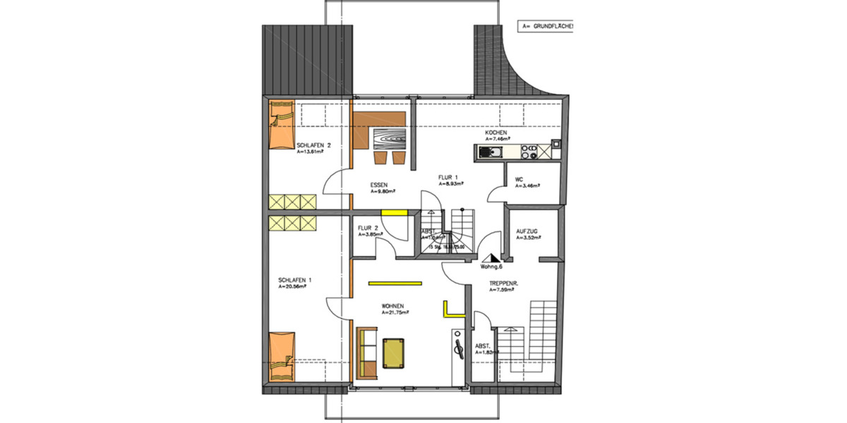 Dachgeschoßwohnung Lähden - 4 Zimmer, 154 m&sup2;, 1.200&euro; | Angebot:25823949