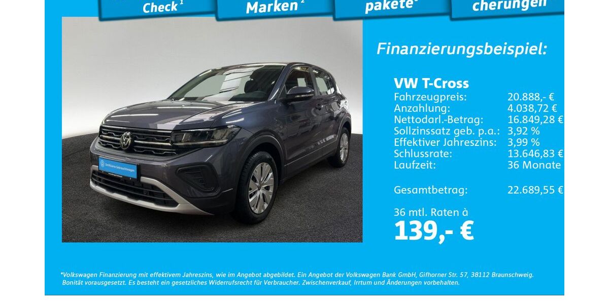 VW T-Cross 1.544 km 20.888 &euro; Hamburg 22761