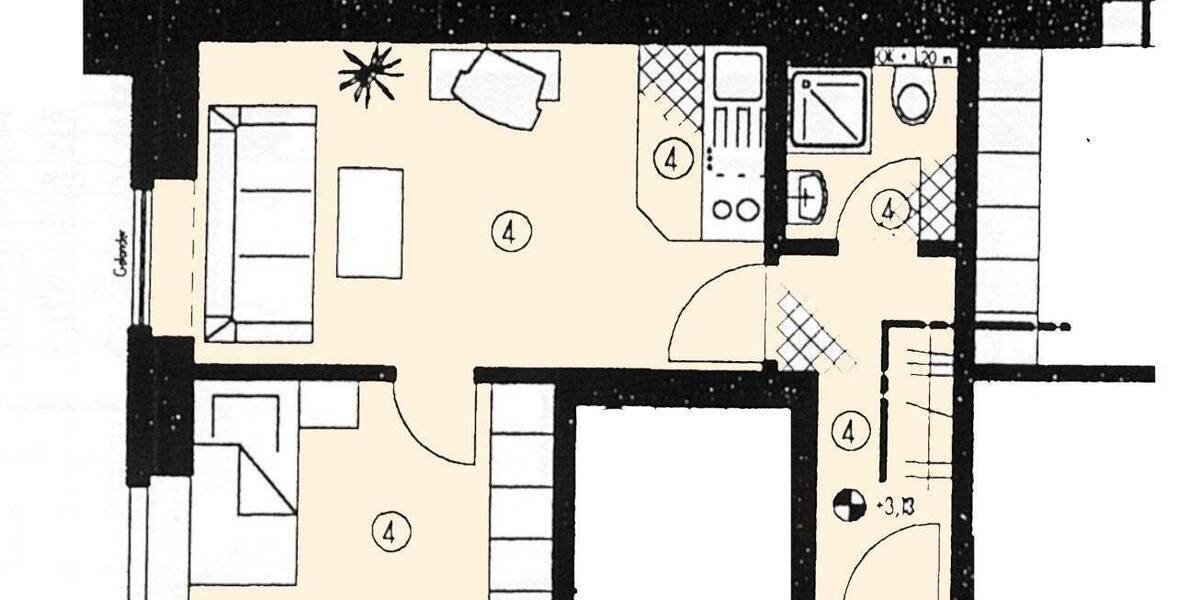 Etagenwohnung Zwickau Marienthal - 1 Zimmer, 30 m&sup2;, 28.000&euro; | Angebot:25780735