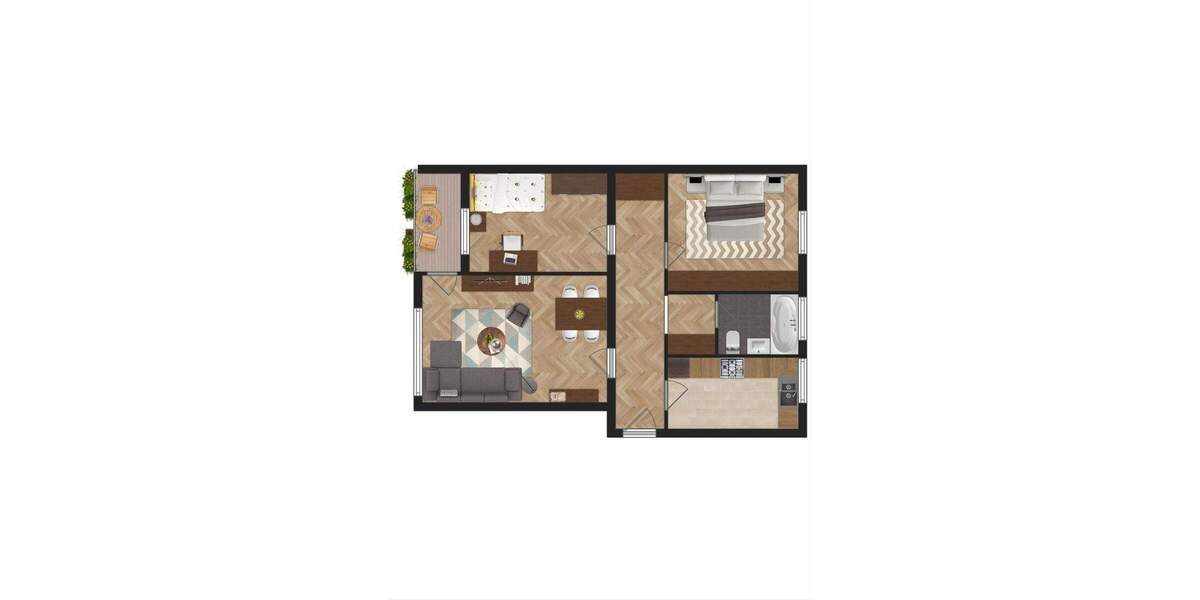 Altenholz - vermietete 3 Zimmer-Eigentumswohnung mit Loggia 3 zimmer