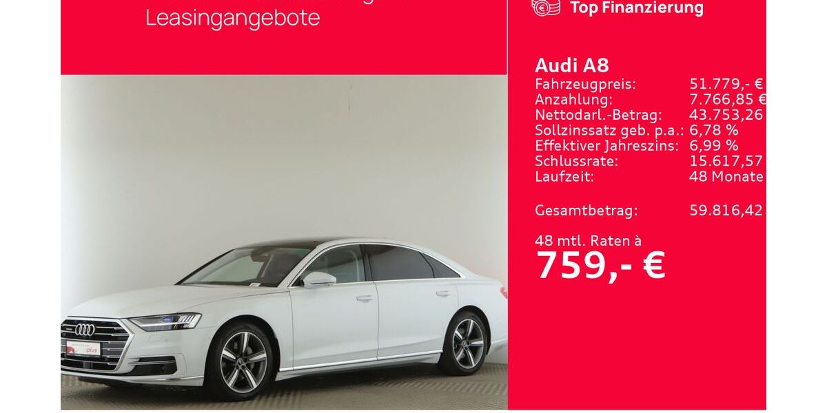 Audi A8 61.575 km 51.779 &euro; Seevetal 21217