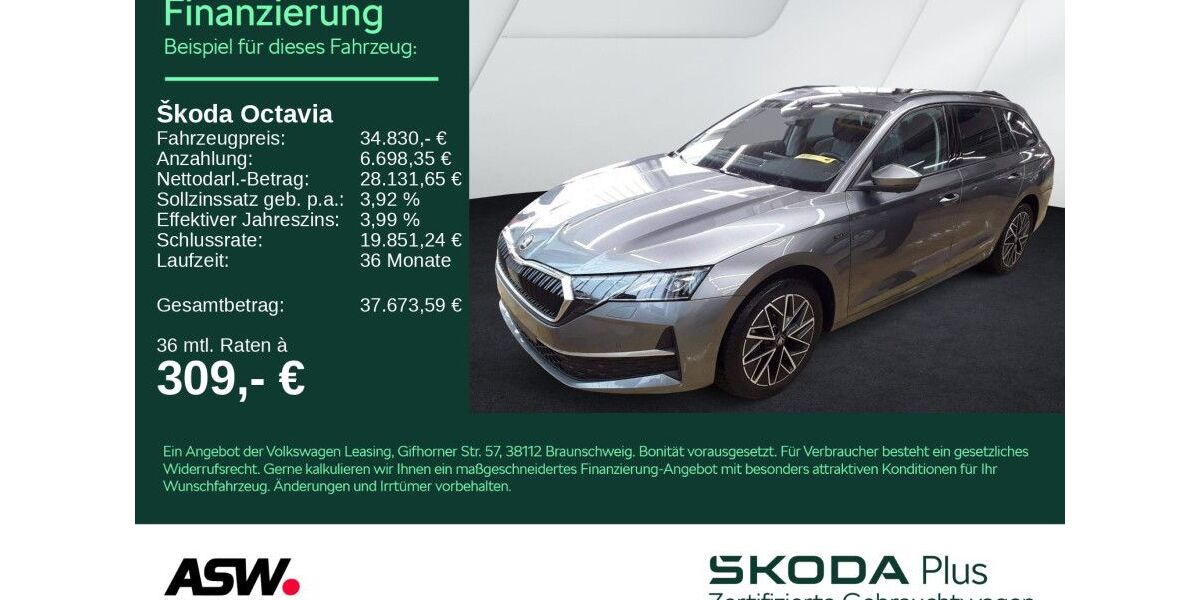 Skoda Octavia 27.800 km 34.830 &euro; Heilbronn 74076