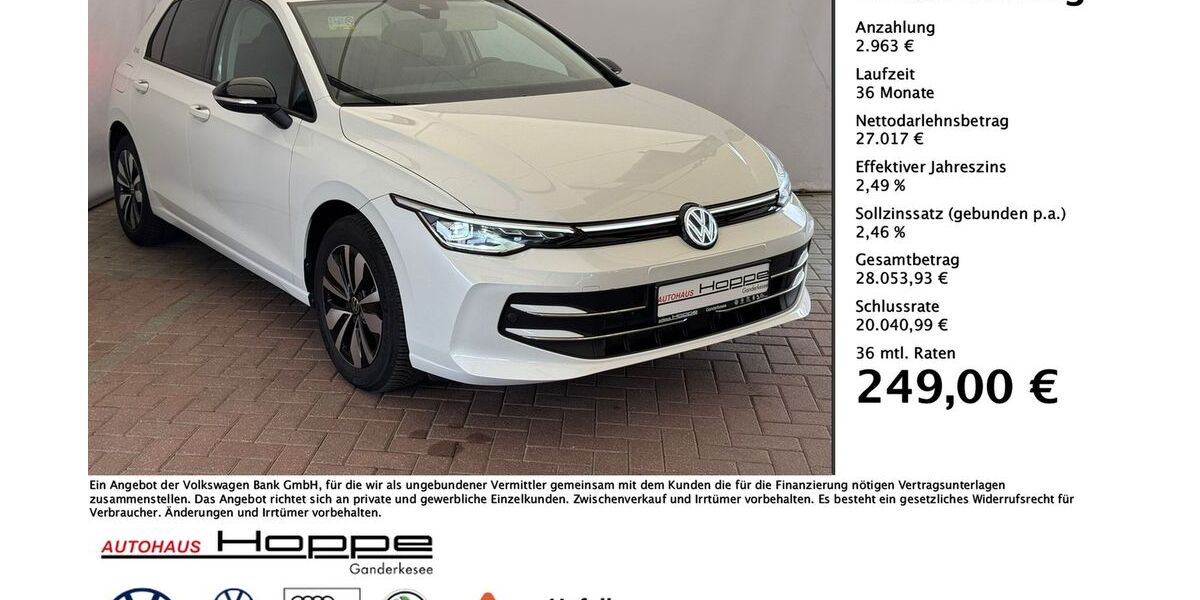 VW Golf 8.151 km 29.980 &euro; Ganderkesee 27777