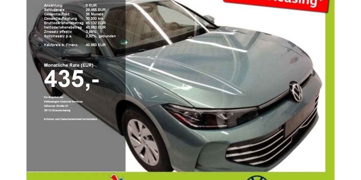 VW Passat Variant 13.674 km 40.710 &euro; Mainburg 84048