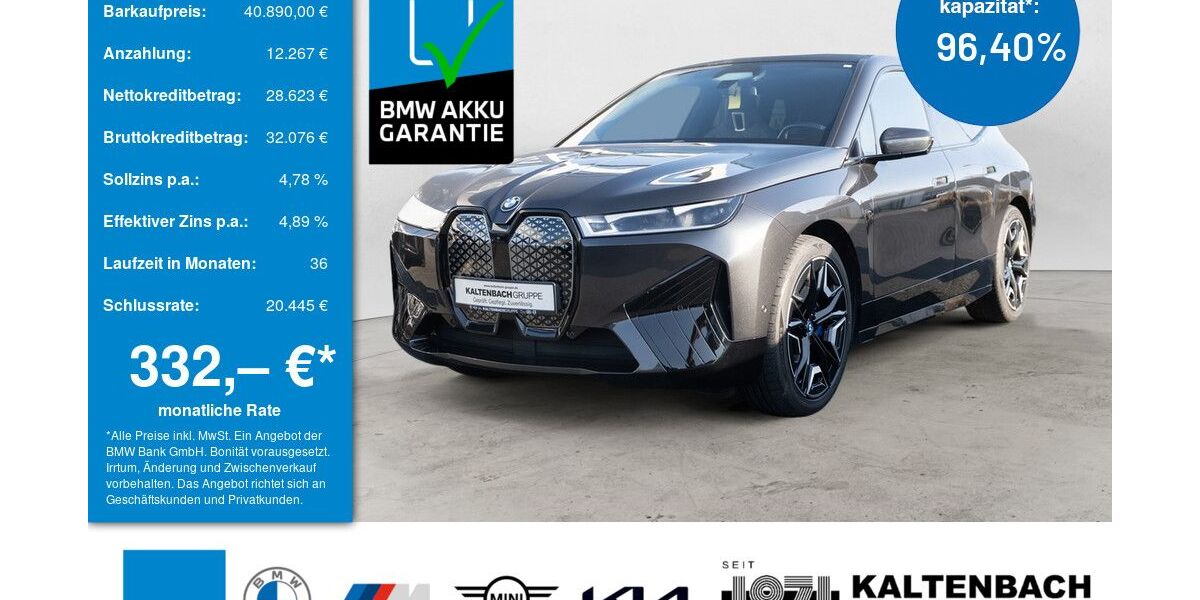 BMW iX 76.249 km 40.890 &euro; Overath-Vilkerath 51491