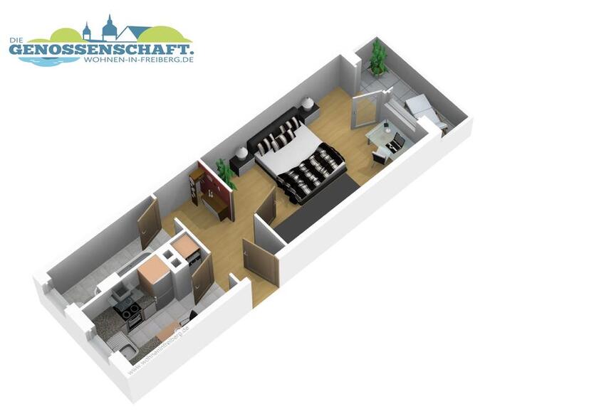 Ab jetzt müssen die Eltern allein klar kommen - 1RW mit Badewanne zimmer