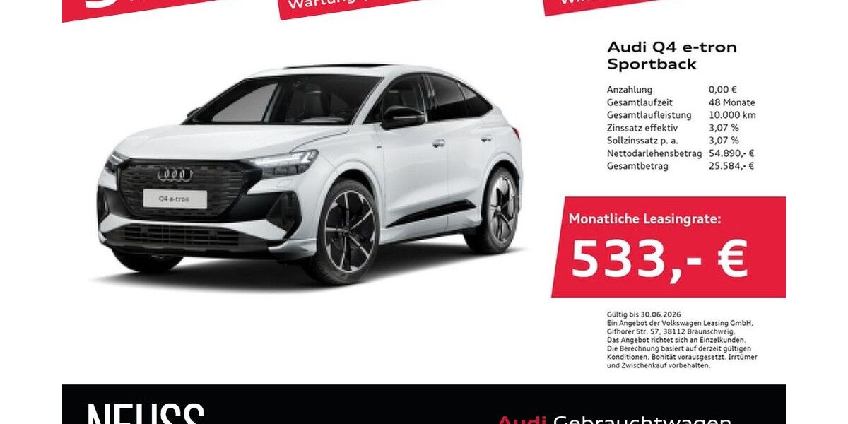 Audi Q4 e-tron 10.597 km 54.890 &euro; Pfarrkirchen 84347