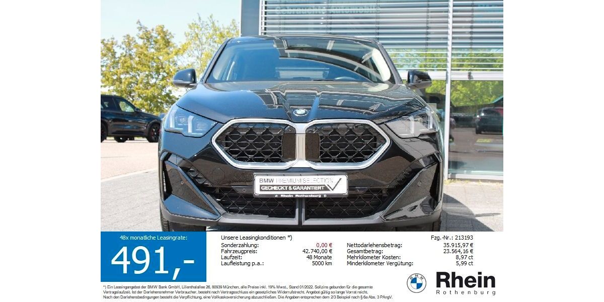 BMW X2 14.140 km 41.980 &euro; Neusitz/Rothenburg 91616