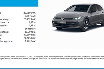 VW Golf 10.250 km 28.950 &euro; Mühlhausen/Thüringen 99974