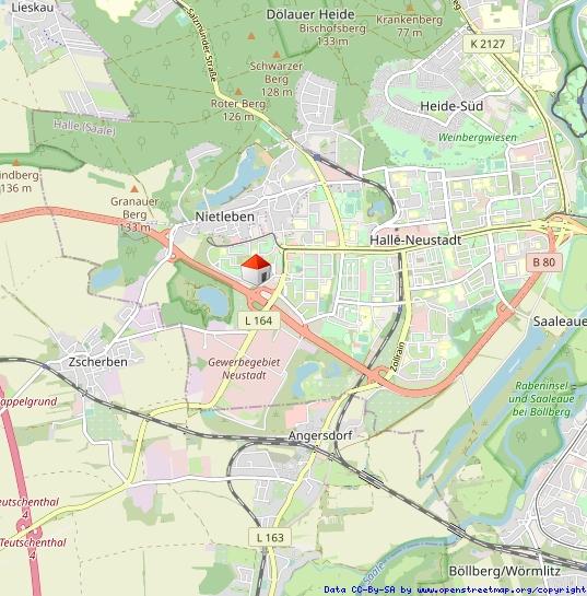 Etagenwohnung Halle (Saale) Nietleben - 5 Zimmer, 100 m&sup2;, 561&euro; | Angebot:25321025