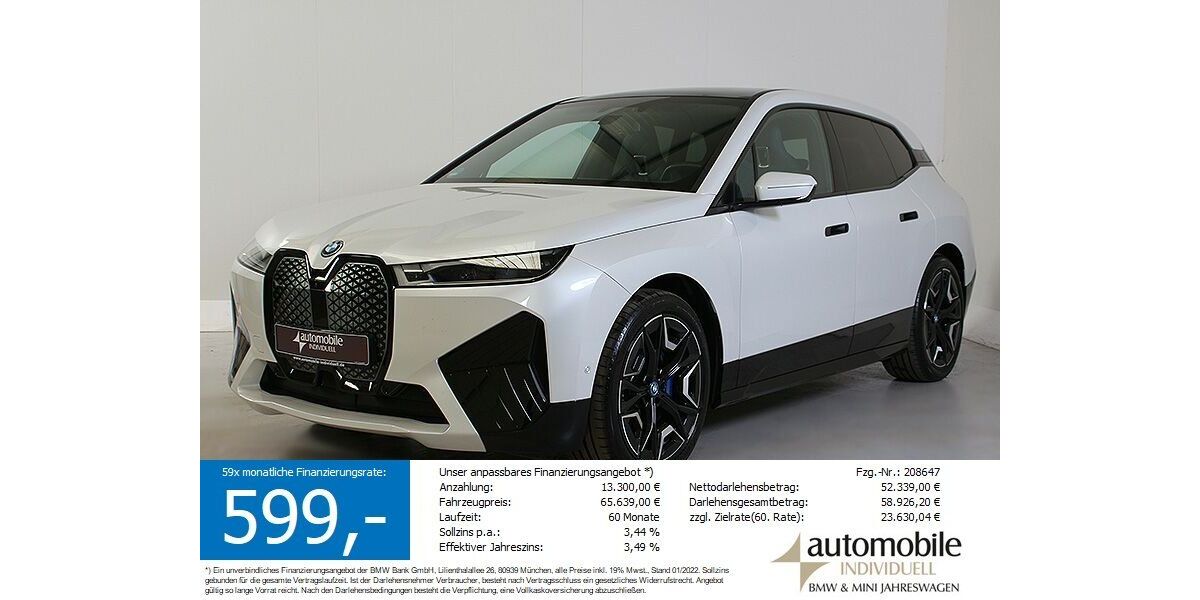 BMW iX 13.000 km 62.630 &euro; Paderborn 33100