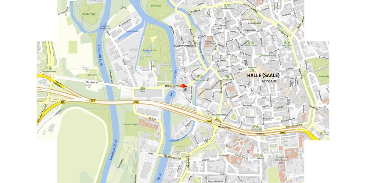 Erdgeschoßwohnung Halle (Saale) - 1 Zimmer, 27 m&sup2;, 300&euro; | Angebot:26365426