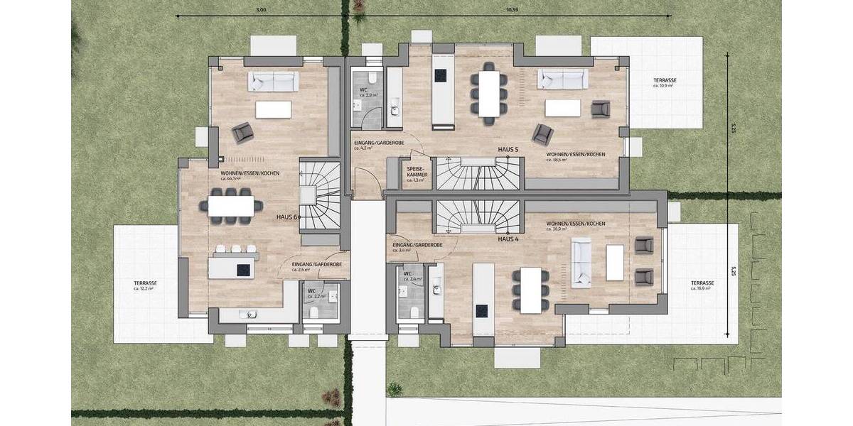 Reihenendhaus Augsburg Lechhausen - 4 Zimmer, 150 m&sup2;, 760.000&euro; | Angebot:26188013