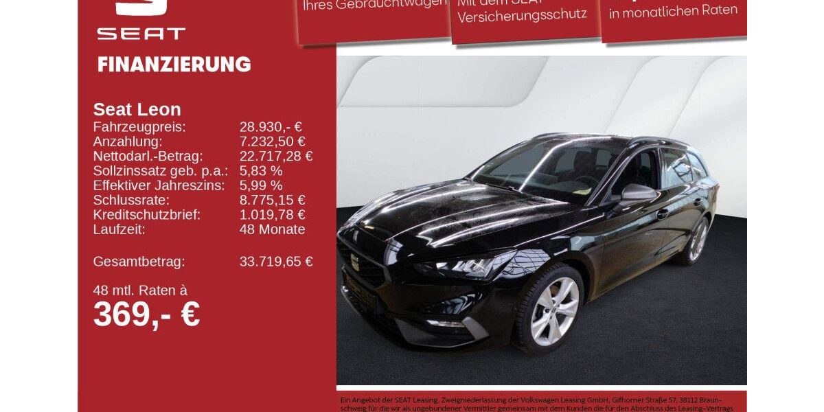 Seat Leon 25.033 km 28.930 &euro; Neu-Ulm 89231