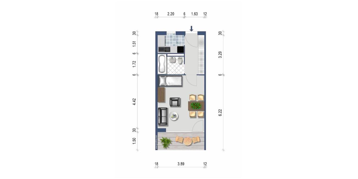 Etagenwohnung Bindlach - 1 Zimmer, 32 m&sup2;, 84.000&euro; | Angebot:23529983