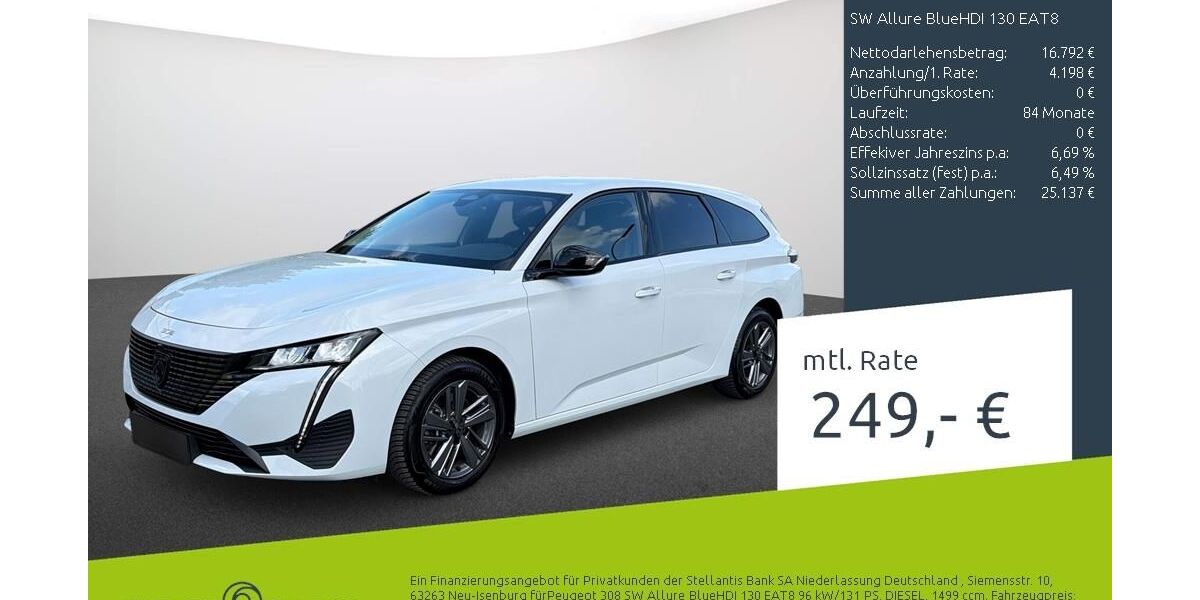Peugeot 308 55.874 km 20.990 &euro; Ahaus 48683