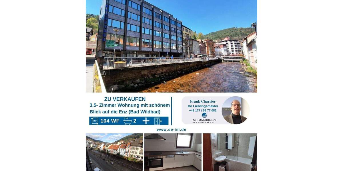 Etagenwohnung Bad Wildbad - 3 Zimmer, 104 m&sup2;, 175.000&euro; | Angebot:25097163