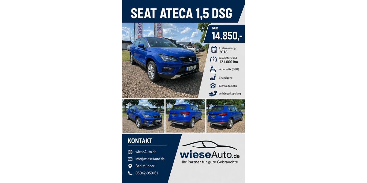 Seat Ateca 121.000 km 14.250 &euro; Bad Münder am Deister 31848