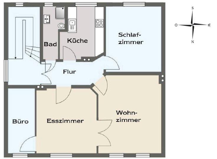 Dachgeschoßwohnung Minden - 4 Zimmer, 86 m&sup2;, 800&euro; | Angebot:26315032