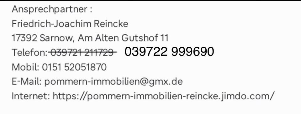 Einfamilienhaus Spantekow - 5 Zimmer, 135 m&sup2;, 245.000&euro; | Angebot:26702009