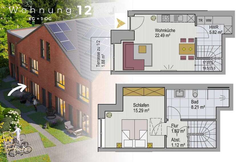 Wohnung zum Kaufen in Lohne (Oldenburg) 245.383,50 € 56.41 m²