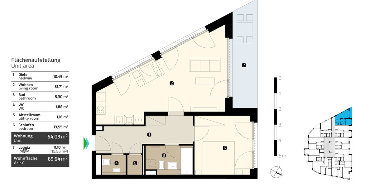 Etagenwohnung Dresden Leipziger Vorstadt - 2 Zimmer, 69 m&sup2;, 407.500&euro; | Angebot:26290558
