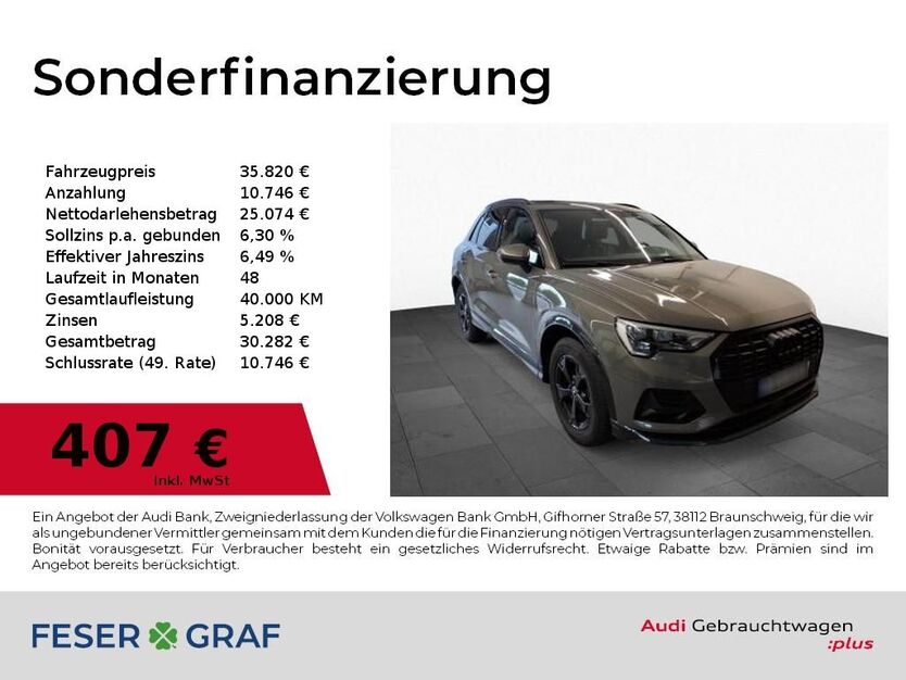 Audi Q3 47.900 km 35.820 € Nürnberg 90411