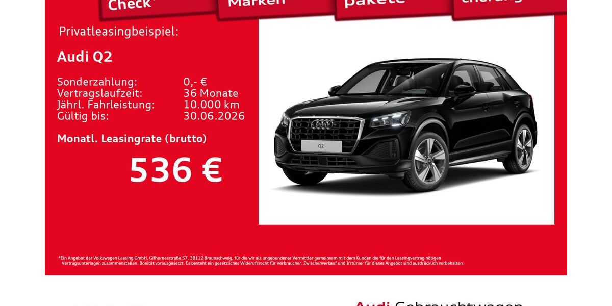 Audi Q2 1.890 km 38.770 &euro; Hamburg 20537