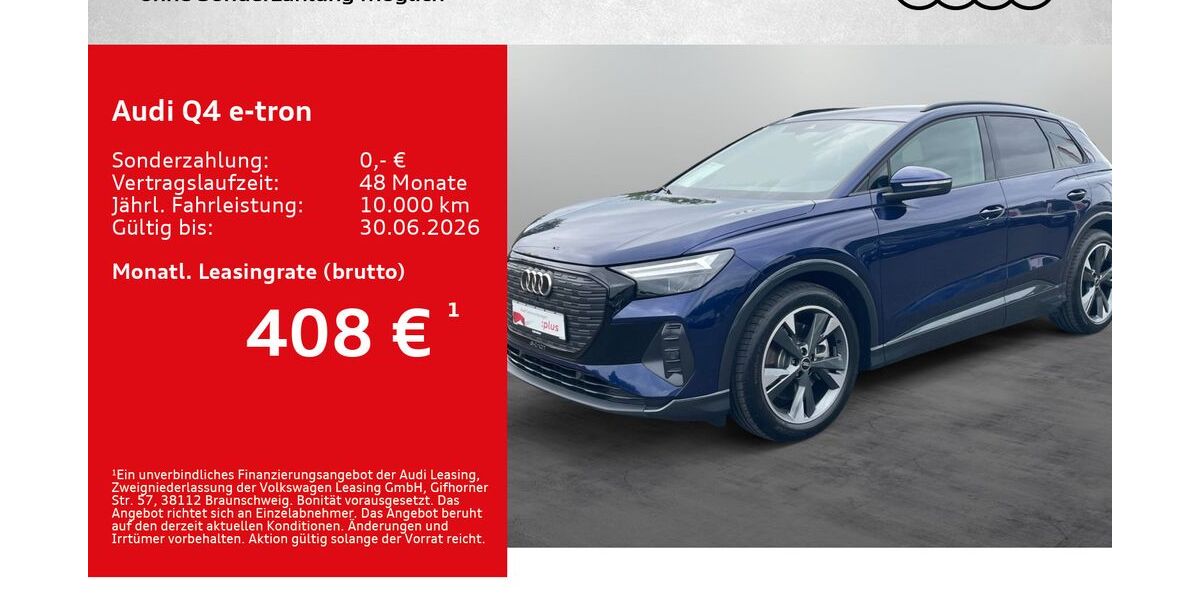 Audi Q4 e-tron 8.000 km 42.580 &euro; Kitzingen 97318