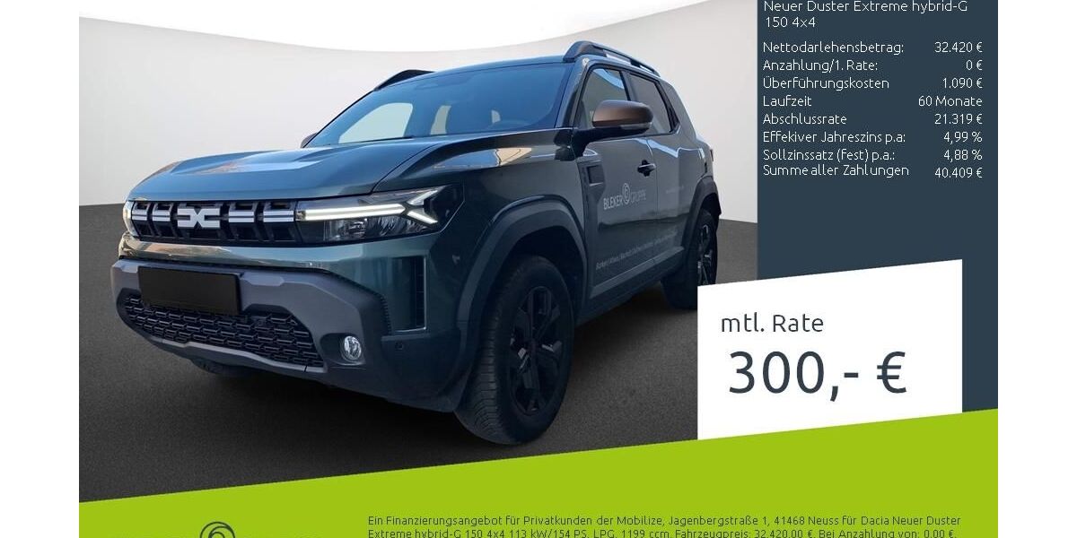 Dacia Duster 2.000 km 32.420 &euro; Stuhr 28816