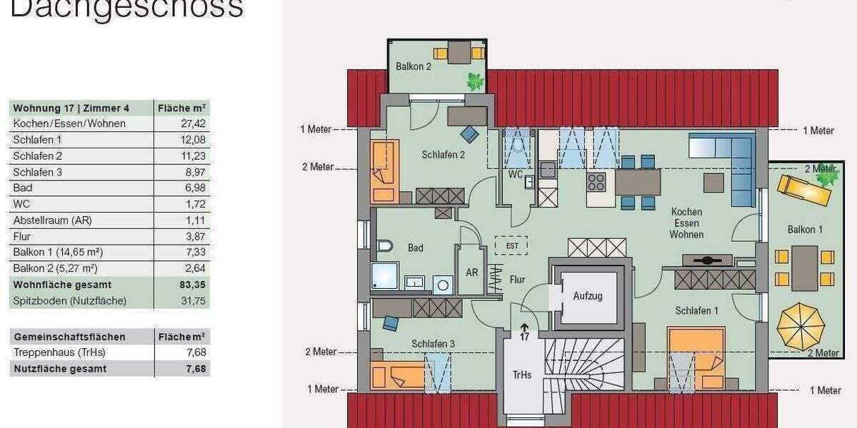 Etagenwohnung Pleinfeld Ramsberg - 2 Zimmer, 251.000&euro; | Angebot:26018276