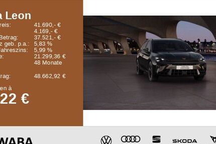 Cupra Leon 5.000 km 41.690 € Gersthofen 86368