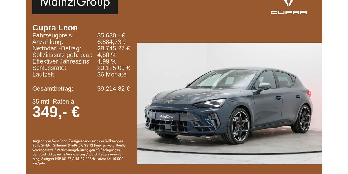 Cupra Leon 11.296 km 35.630 &euro; Feldkirchen/Westerham 83620