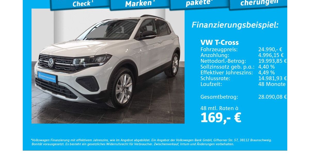 VW T-Cross 21.897 km 24.990 &euro; Glinde 21509