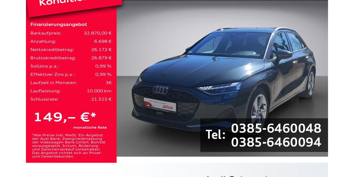 Audi A3 13.900 km 31.990 &euro; Schwerin 19061