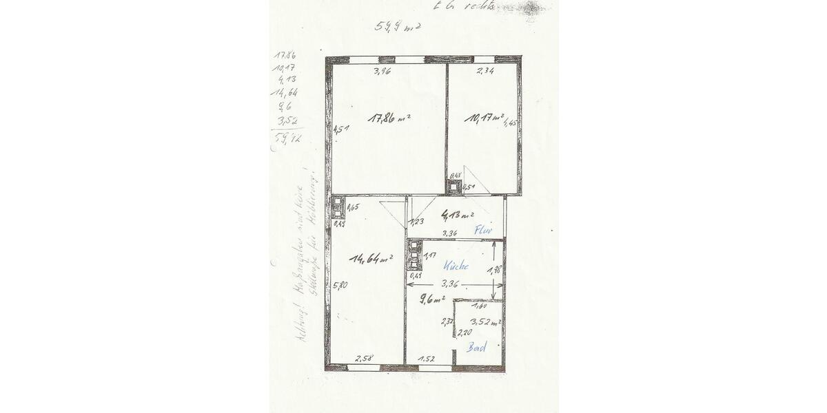 Erdgeschoßwohnung Jena - 3 Zimmer, 60 m&sup2;, 580&euro; | Angebot:26235259