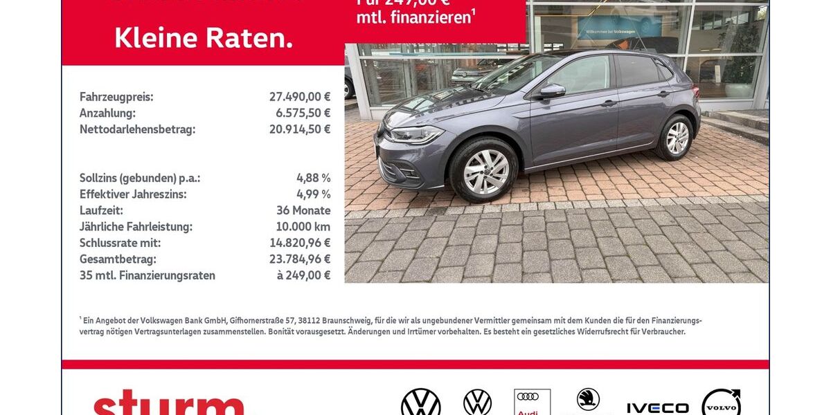 VW Polo 8.156 km 27.490 &euro; Altenkirchen 57610