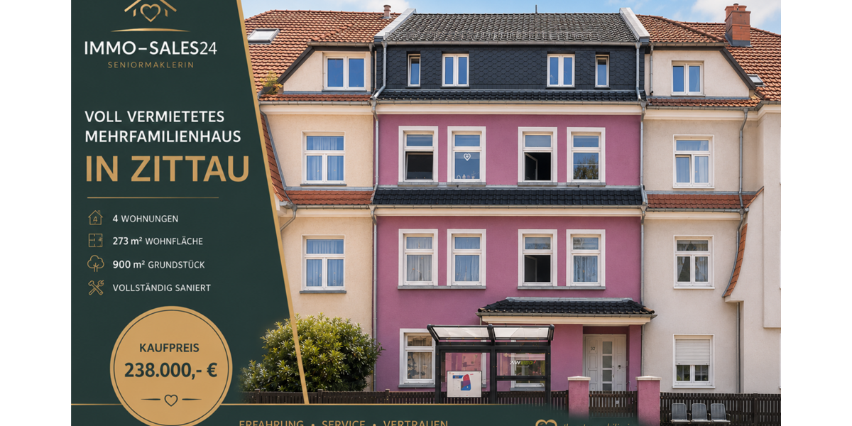 Einfamilienhaus Zittau - 12 Zimmer, 273 m&sup2;, 238.000&euro; | Angebot:26992237