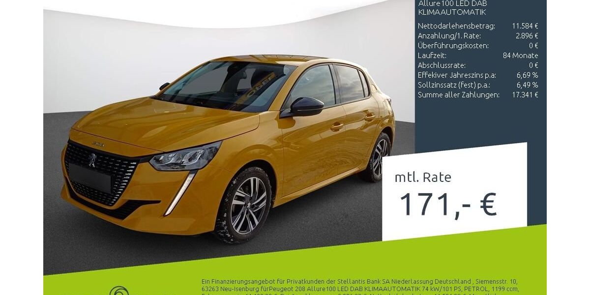 Peugeot 208 11.363 km 13.960 &euro; Borken 46325
